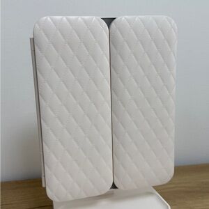 White Quilted Jewelry Organizer